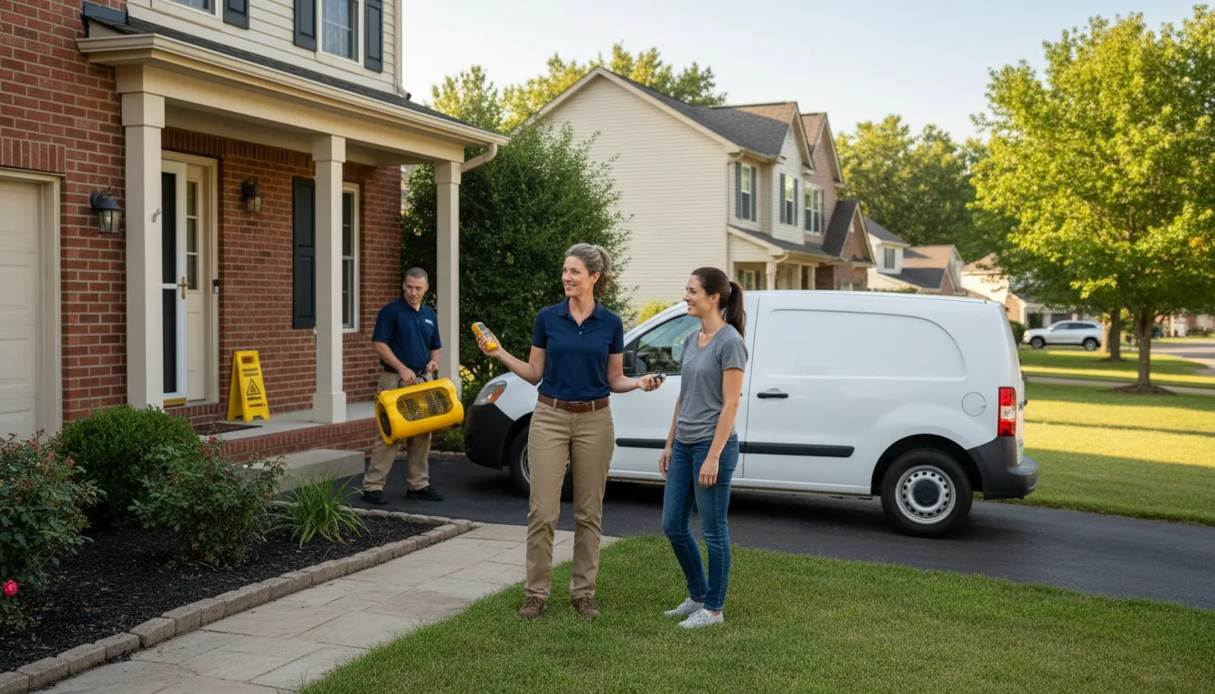 Water restoration image for Mold Remediation in Fowlerville, MI